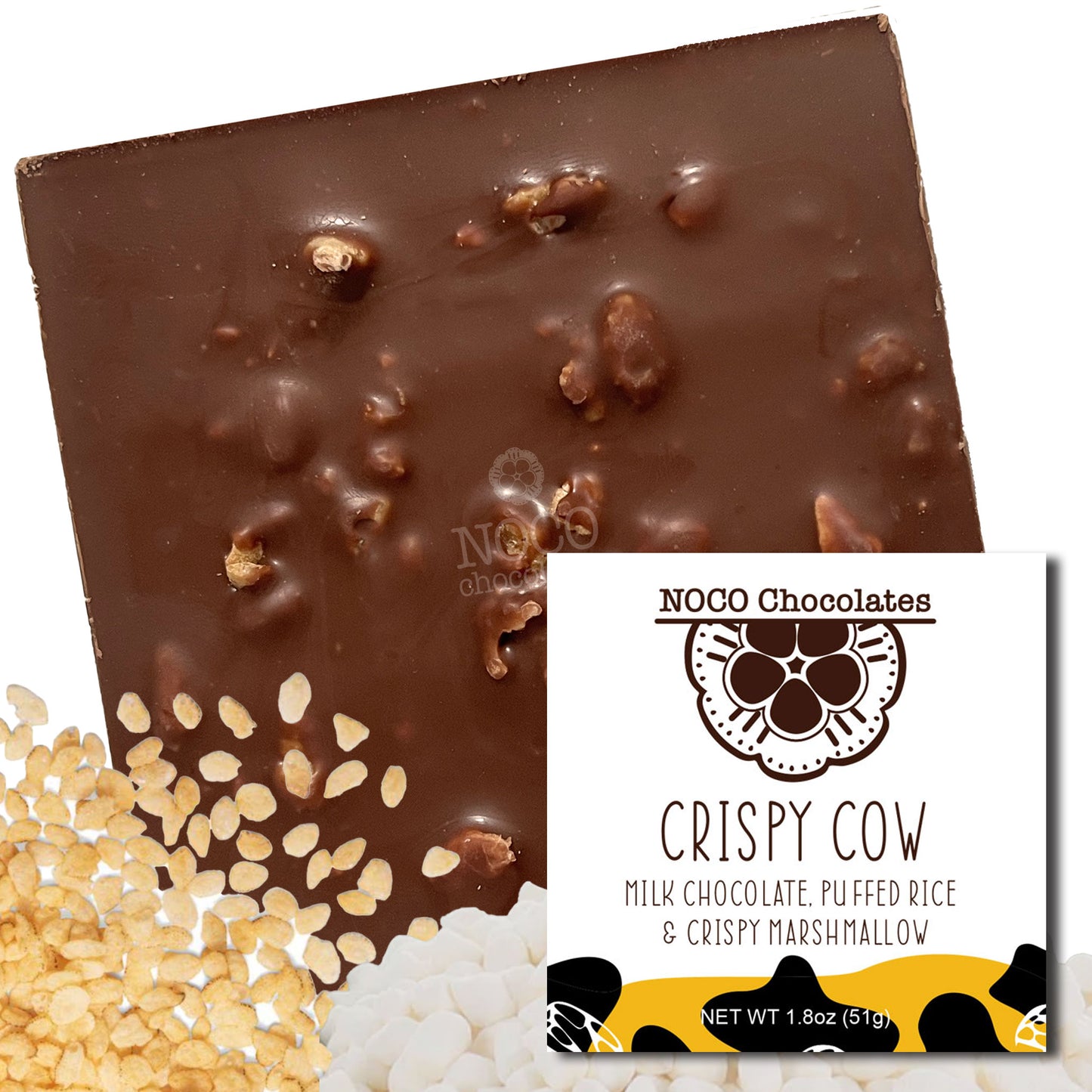 Milk Chocolate Bar Crispy Cow