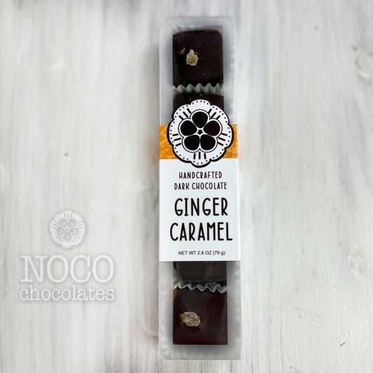 Dark Chocolate Covered Ginger Caramel
