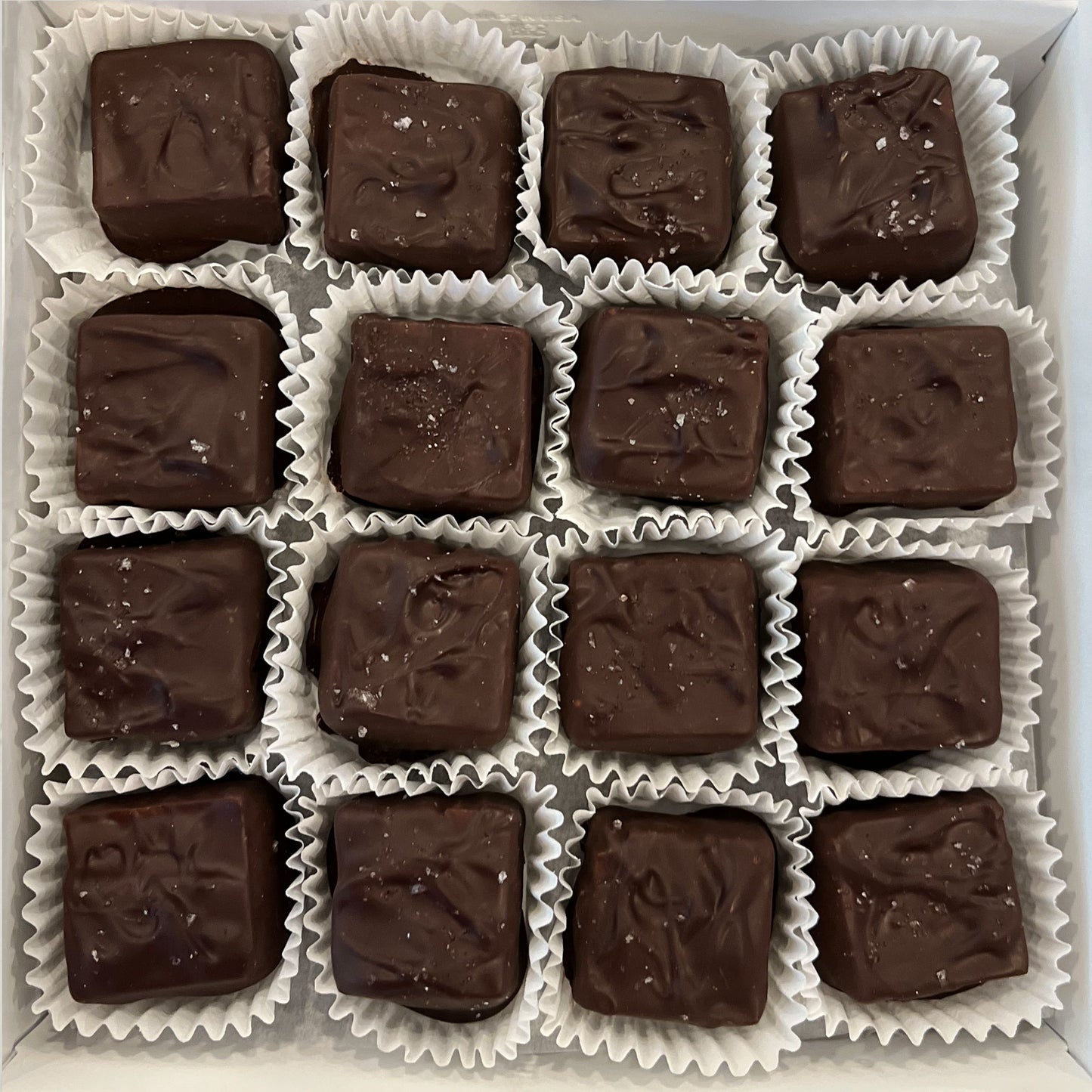 Vegan Dark Chocolate Covered Salted Caramel