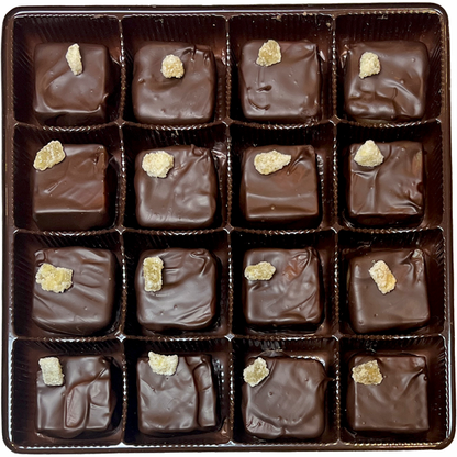 Dark Chocolate Covered Ginger Caramel