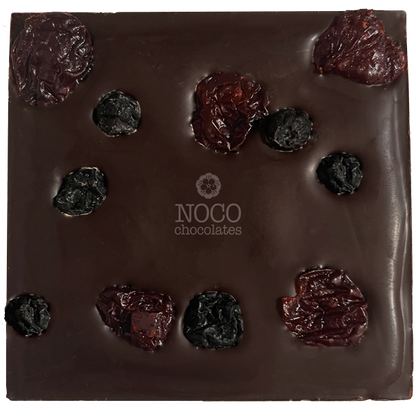 72% Dark Chocolate Bar Berry Jubilee