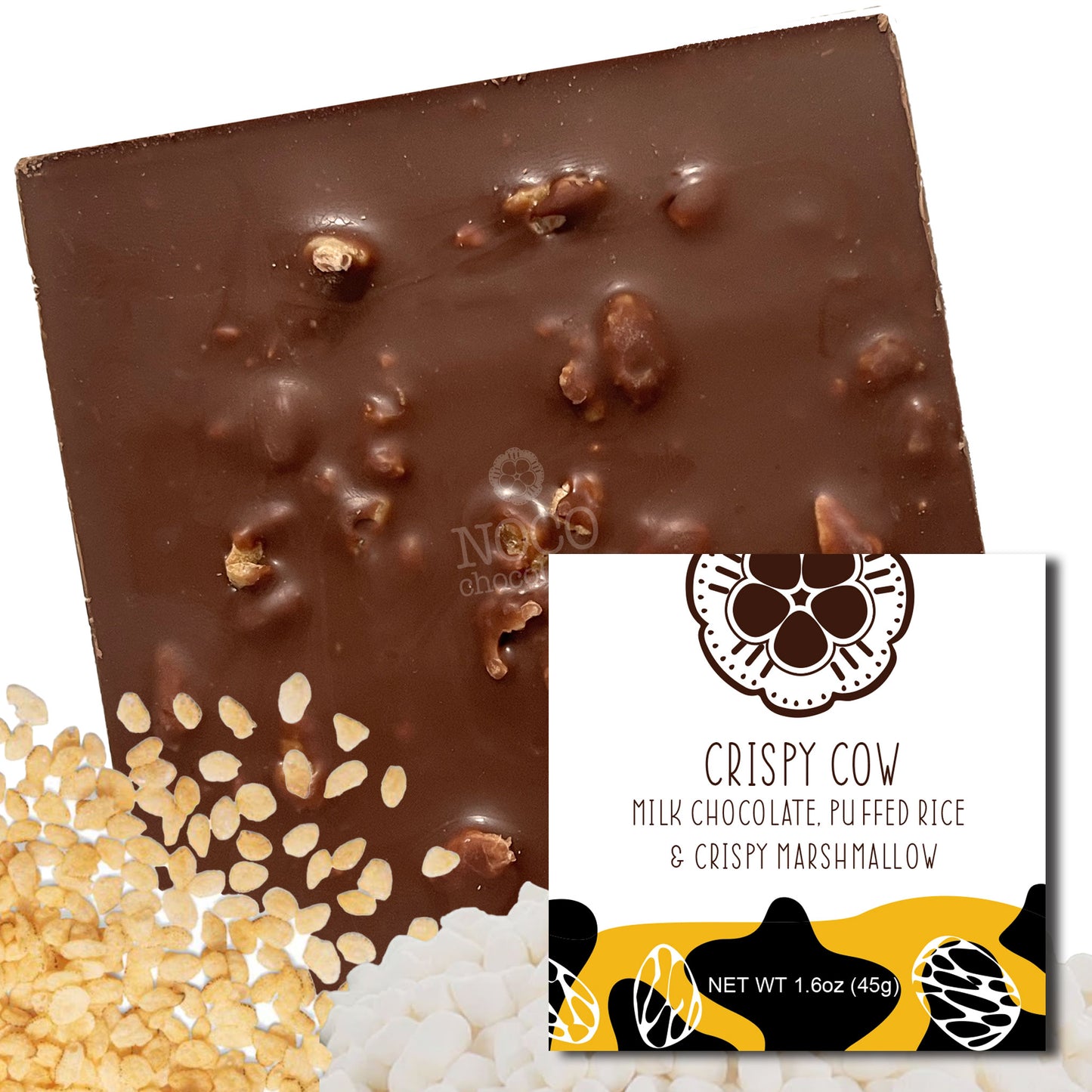 Milk Chocolate Bar Crispy Cow