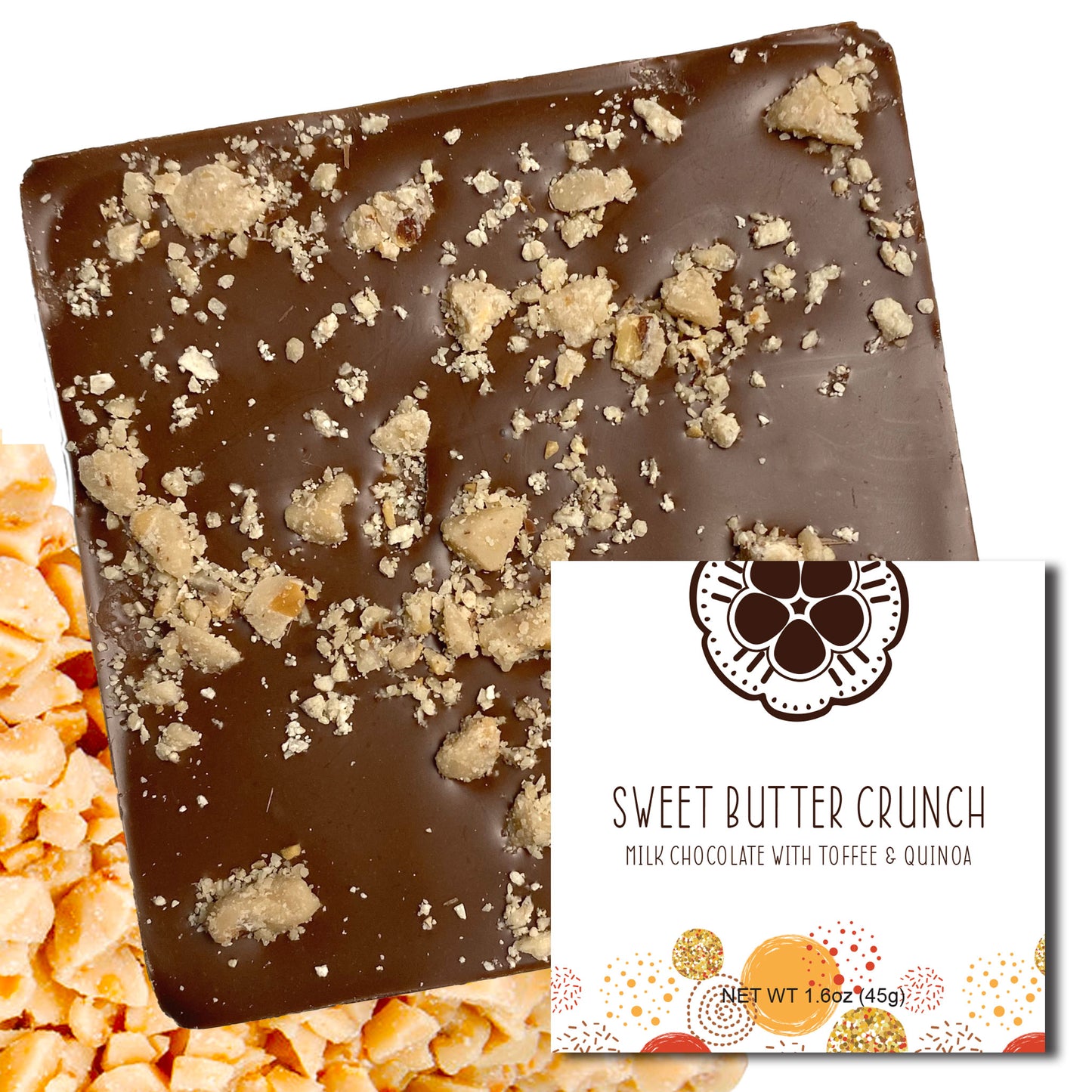 Sweet Butter Crunch Milk Chocolate Bar