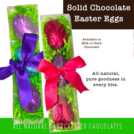 Easter Eggs - Solid Chocolate (3-pack)