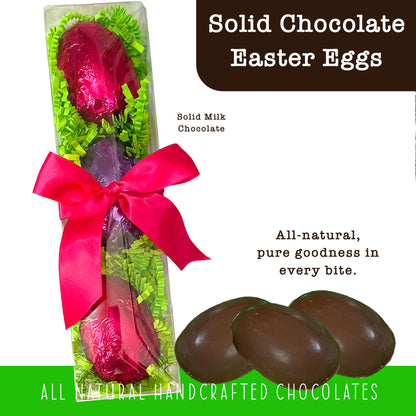 Easter Eggs - Solid Chocolate (3-pack)