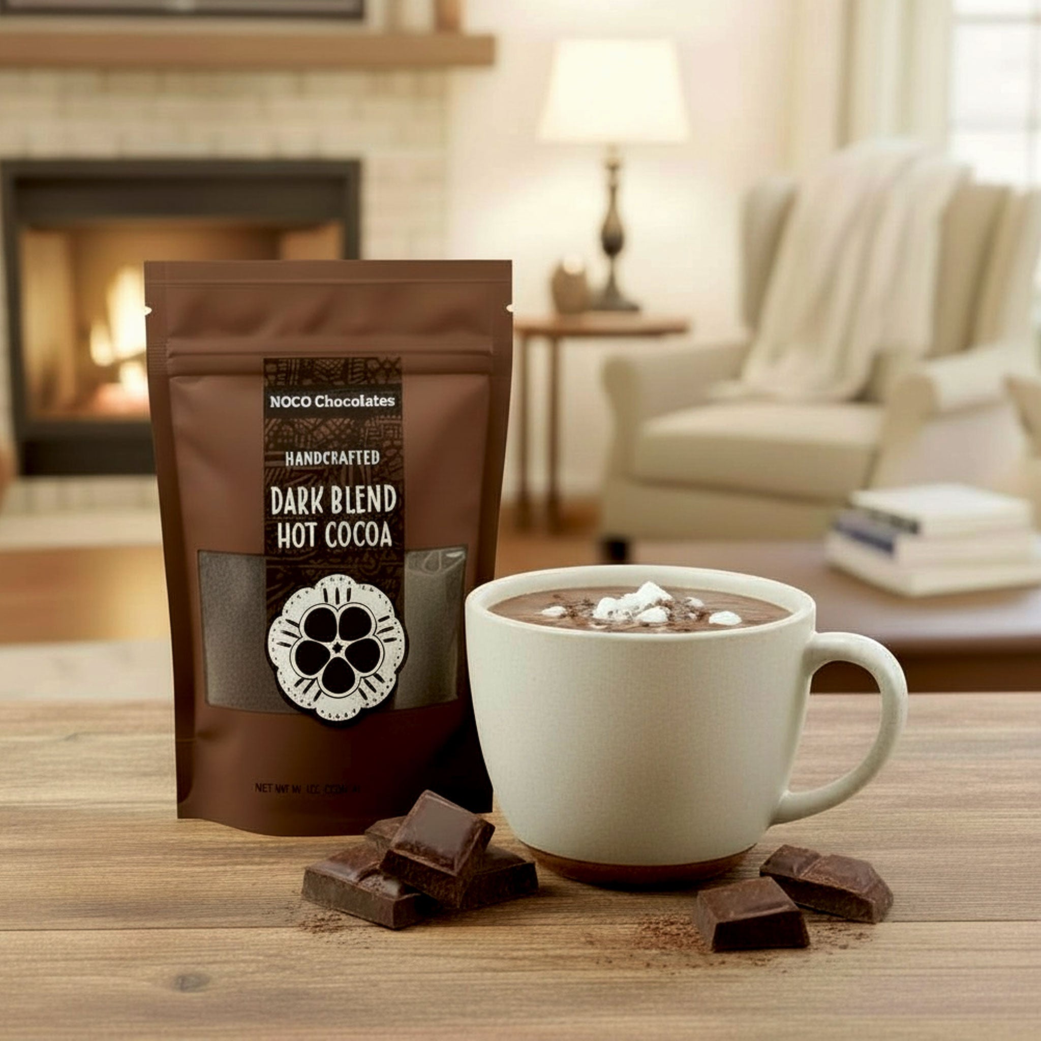 NOCO Dark Blend Hot Cocoa – NOCO Chocolates