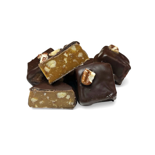 Dark Chocolate Covered Turtle Delights Caramels