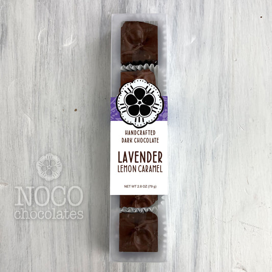 Dark Chocolate Covered Lavender Caramel