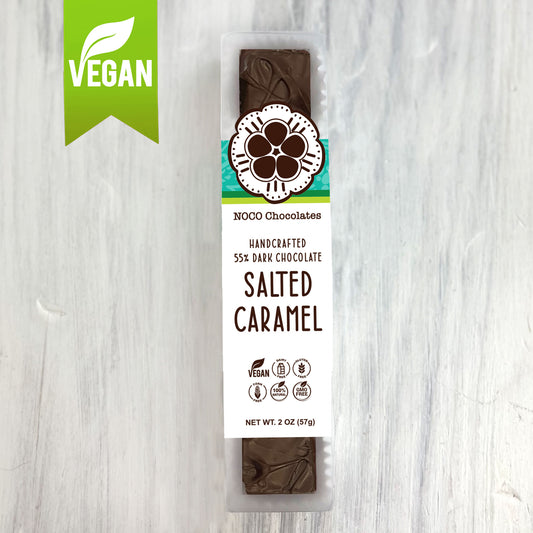 Vegan Dark Chocolate Covered Salted Caramel