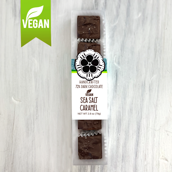 Vegan Dark Chocolate Covered Salted Caramel