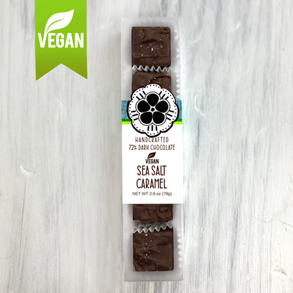 Vegan Dark Chocolate Covered Salted Caramel