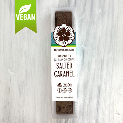 Vegan Dark Chocolate Covered Salted Caramel