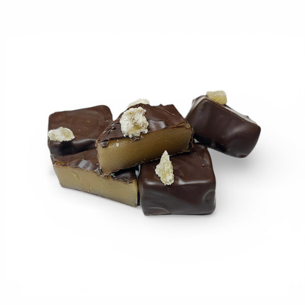 Dark Chocolate Covered Ginger Caramel