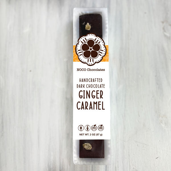 Dark Chocolate Covered Ginger Caramel